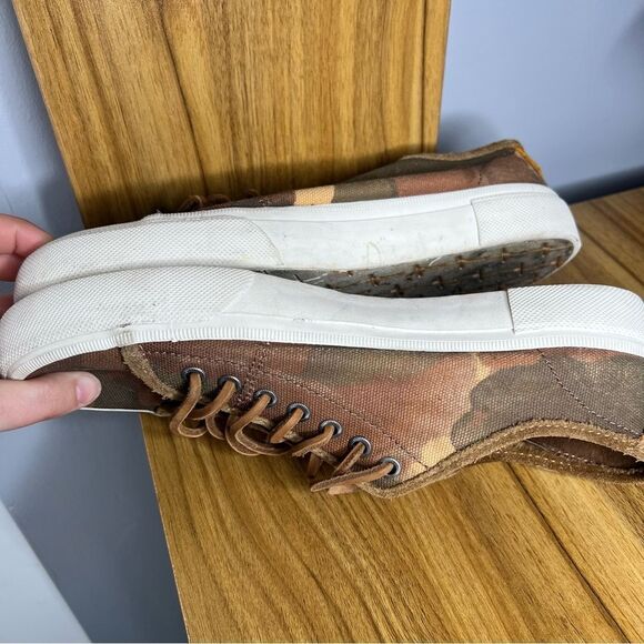 Sz 9 Frye Camouflage Sneakers - Brown and Orange $169 MSRP - Picture 10 of 11
